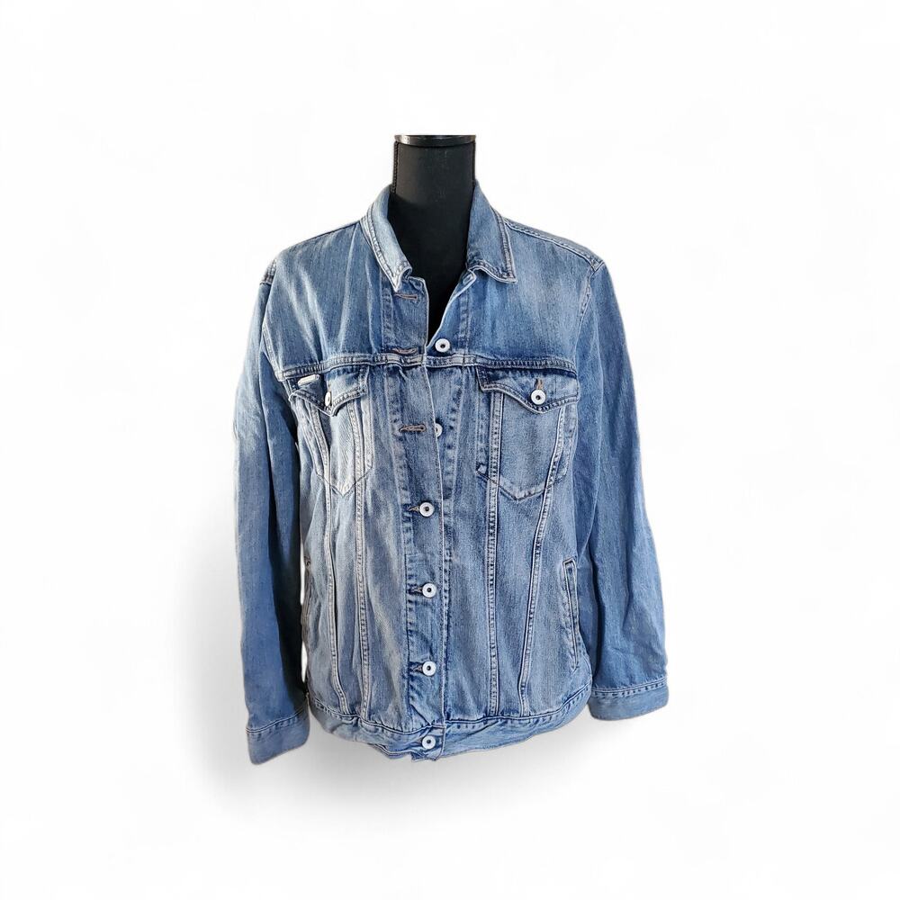 Superdry Revolution "Liberty The Authentic" denim trucker jacket Size 10